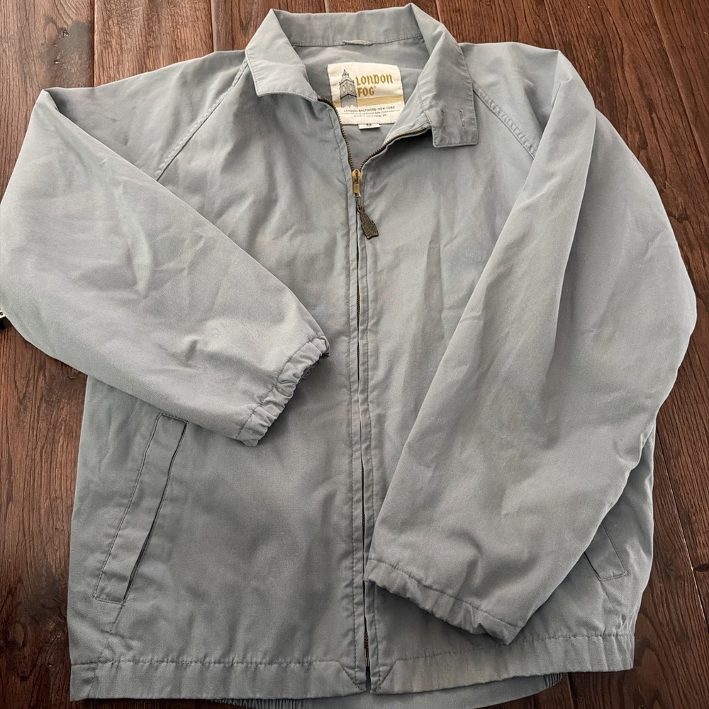 Vintage London Fog Jacket Blue men's Size 42 Reg. NWT